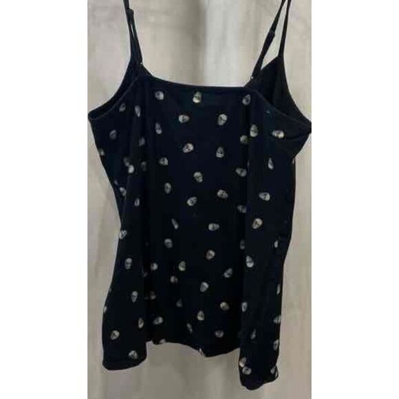 Torrid Black V Neck Skull Cami Size 2 - Picture 3 of 5